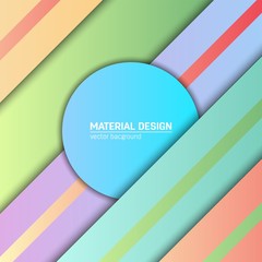 Vector material design background. Abstract creative concept layout template. For web and mobile app, paper art illustration design. style blank, poster, booklet. Motion wallpaper element. Flat ui