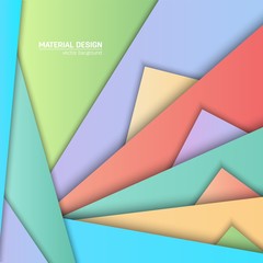 Vector material design background. Abstract creative concept layout template. For web and mobile app, paper art illustration design. style blank, poster, booklet. Motion wallpaper element. Flat ui