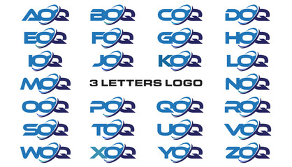 3 letters modern generic swoosh logo  AOQ, BOQ, COQ, DOQ, EOQ, FOQ, GOQ, HOQ, IOQ, JOQ, KOQ, LOQ, MOQ, NOQ, OOQ, POQ, QOQ, ROQ, SOQ, TOQ, UOQ, VOQ, WOQ, XOQ, YOQ, ZOQ