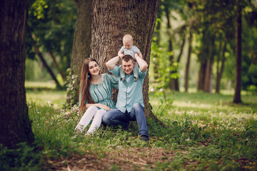 Fototapeta premium Family on a walk