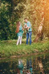 Family on a walk