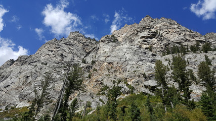 Fototapeta na wymiar The craggy peaks of the Tetons