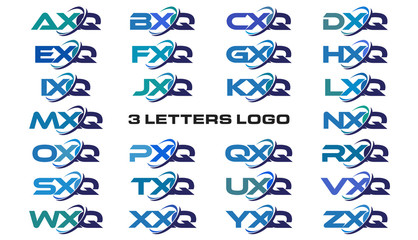 3 letters modern generic swoosh logo  AXQ, BXQ, CXQ, DXQ, EXQ, FXQ, GXQ, HXQ, IXQ, JXQ, KXQ, LXQ, MXQ, NXQ, OXQ, PXQ, QXQ, RXQ, SXQ, TXQ, UXQ, VXQ, WXQ, XXQ, YXQ, ZXQ