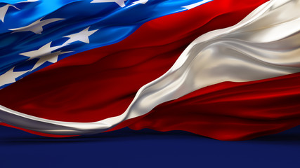 Background with USA flag