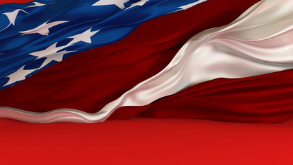 Background with USA flag