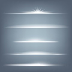 Obraz premium Creative concept Vector set of glow light effect stars bursts with sparkles isolated on black background. For illustration template art design, banner for Christmas celebrate, magic flash energy ray