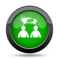 Comments icon - men with bubbles