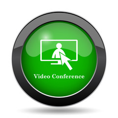 Video conference, online meeting icon