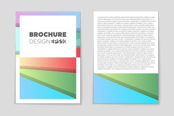 Fototapeta premium Abstract vector layout background set. For art template design, list, page, mockup brochure theme style, banner, idea, cover, booklet, print, flyer, book, blank, card, ad, sign, sheet, a4.