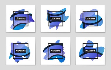 Abstract vector layout background set. For art template design, list, page, mockup brochure theme style, banner, idea, cover, booklet, print, flyer, book, blank, card, ad, sign, sheet, a4.