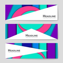 Fototapeta premium Abstract vector layout background set. For art template design, list, page, mockup brochure theme style, banner, idea, cover, booklet, print, flyer, book, blank, card, ad, sign, sheet, a4.