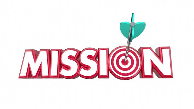 Mission Target Goal Met Success 3d Animation