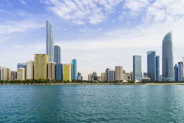 Skyline and Corniche, Al Markaziyah district, Abu Dhabi