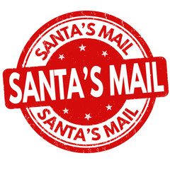 Santa's mail sign or stamp