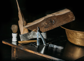 Vintage barber or shaver tools