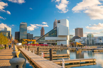 Obraz premium Downtown Cleveland skyline