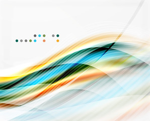 Vector shiny wave abstract background