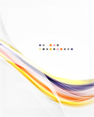 Vector shiny wave abstract background