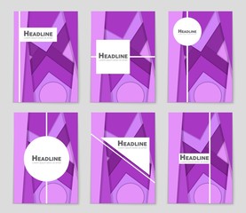 Obraz na płótnie Canvas Abstract vector layout background set. For art template design, list, page, mockup brochure theme style, banner, idea, cover, booklet, print, flyer, book, blank, card, ad, sign, sheet, a4.