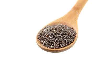 Chia Seed isolated on white background.