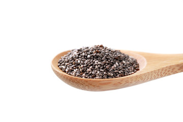 Chia Seed isolated on white background.
