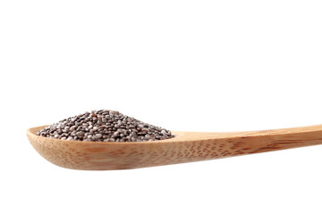 Chia Seed isolated on white background.