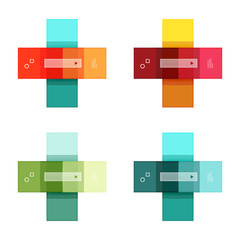 Vector blank stripes and lines infographics templates