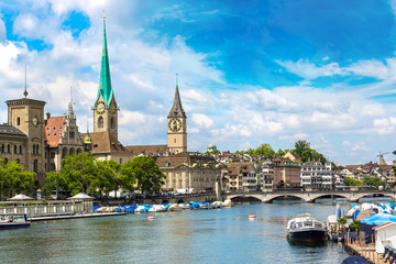 Fototapeta na wymiar Historical part of Zurich