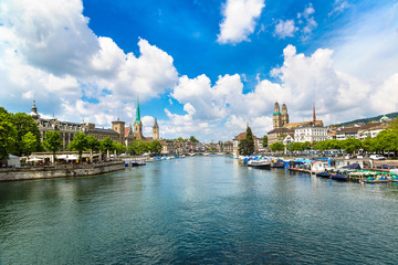 Obraz premium Historical part of Zurich