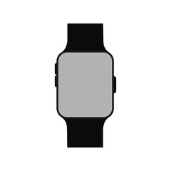 smart watch wearable technology blank screen vector illustration eps 10