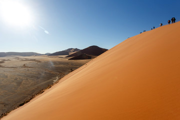 Fototapeta na wymiar Sand Dune No. 45 at Sossusvlei, Namibia