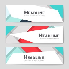 Fototapeta premium Abstract vector layout background set. For art template design, list, page, mockup brochure theme style, banner, idea, cover, booklet, print, flyer, book, blank, card, ad, sign, sheet, a4.