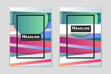 Abstract vector layout background set. For art template design, list, page, mockup brochure theme style, banner, idea, cover, booklet, print, flyer, book, blank, card, ad, sign, sheet, a4.