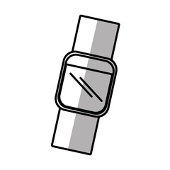 smart watch wearable technology modern style shadow vector illustration eps 10