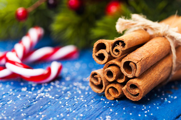 Bunch of cinnamon sticks