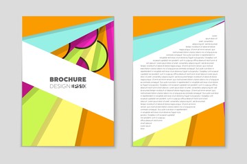 Fototapeta premium Abstract vector layout background set. For art template design, list, page, mockup brochure theme style, banner, idea, cover, booklet, print, flyer, book, blank, card, ad, sign, sheet, a4.