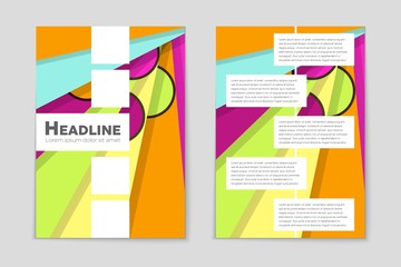 Abstract vector layout background set. For art template design, list, page, mockup brochure theme style, banner, idea, cover, booklet, print, flyer, book, blank, card, ad, sign, sheet, a4.