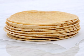 Delicious mexican corn tortillas