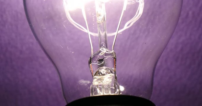 Close up of electricty concept of light bulb
