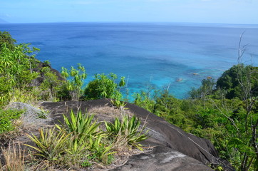 Bright blue ocean