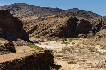 Dry River in Sossusvlei, Namibia
