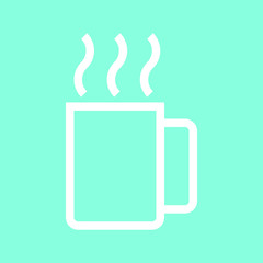 Mug icon in trendy flat style isolated on grey background. Kitchen symbol for your design, logo, UI. Vector illustration, EPS10.