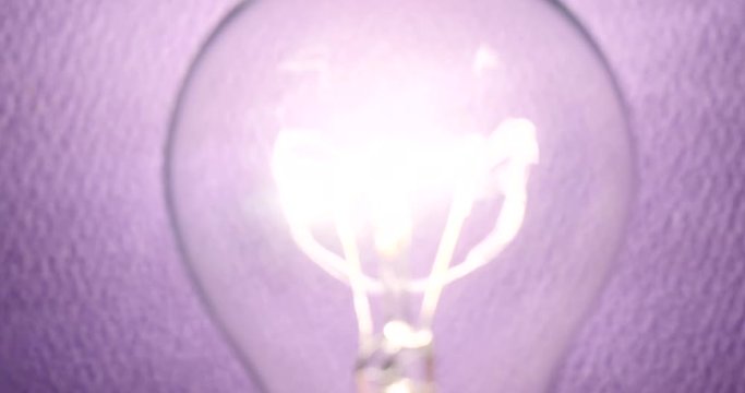 Close up of electricty concept of light bulb
