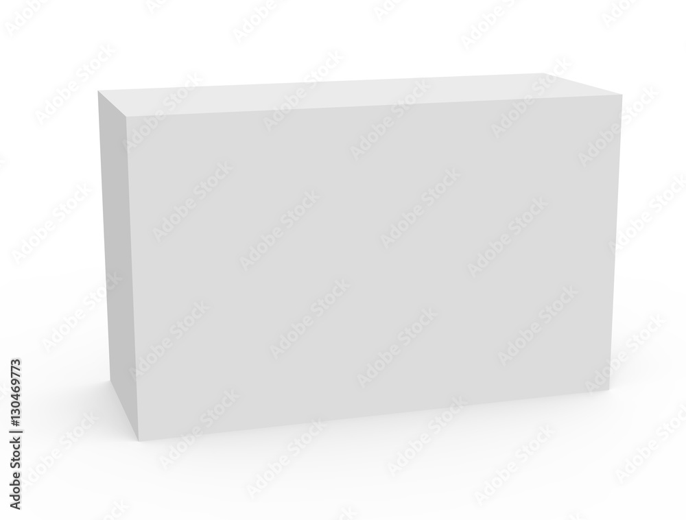 Canvas Prints blank white box model