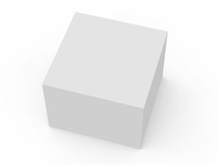 blank white box model