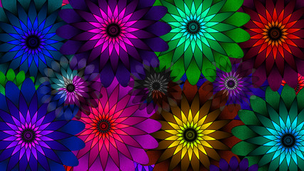 Fototapeta premium Flores Espirais 1