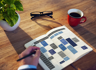 Weekly Schedule To Do List Appointment Concept