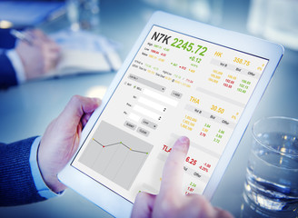Stock Exchange Trading Forex Finance Graphic Concept