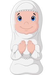 Little girl praying

