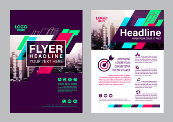 Modern Brochure Layout design template. Annual Report Flyer Leaflet cover Presentation background. illustration vector in A4 size